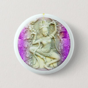 dakini dancing 6 cm round badge