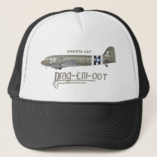 DAKOTA C47 SKYTRAIN - DRAG 'EM OOT TRUCKER HAT