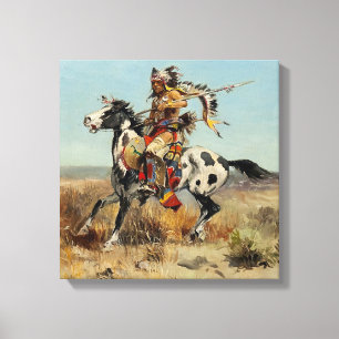 “Dakota Chief” by Charles M Russell Canvas Print