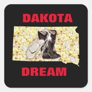 DAKOTA DREAM SQUARE STICKER