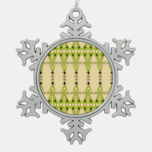 Dakota ~ Friend, Ally Snowflake Pewter Christmas Ornament