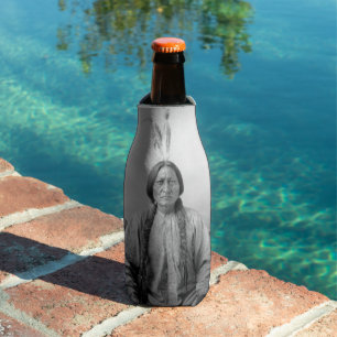 Dakota Leader Sitting Bull Native American Indian Bottle Cooler