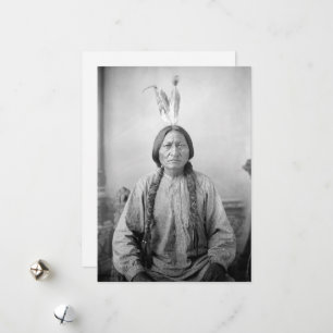 Dakota Leader Sitting Bull Native American Indian  Holiday Card