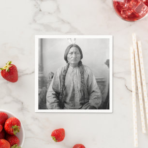 Dakota Leader Sitting Bull Native American Indian  Napkin