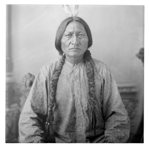 Dakota Leader Sitting Bull Native American Indian  Tile