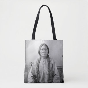 Dakota Leader Sitting Bull Native American Indian Tote Bag
