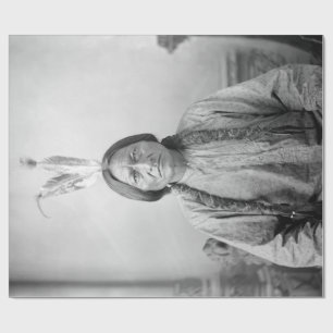 Dakota Leader Sitting Bull Native American Indian Wrapping Paper