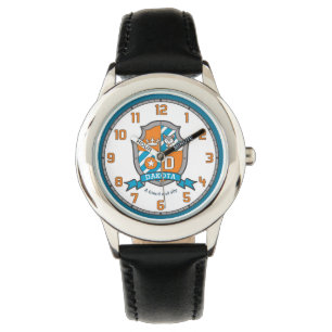 Dakota letter D name meaning crest wolf orange Watch