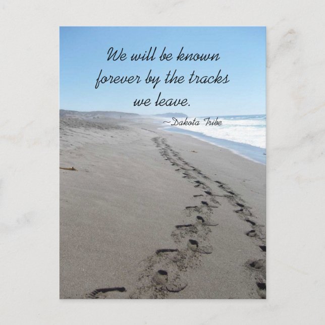 Dakota Tribe Quote Postcard (Front)