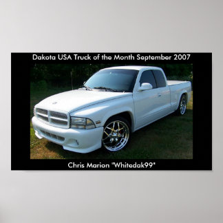 Dakota USA 2007 Truck of the Month Poster