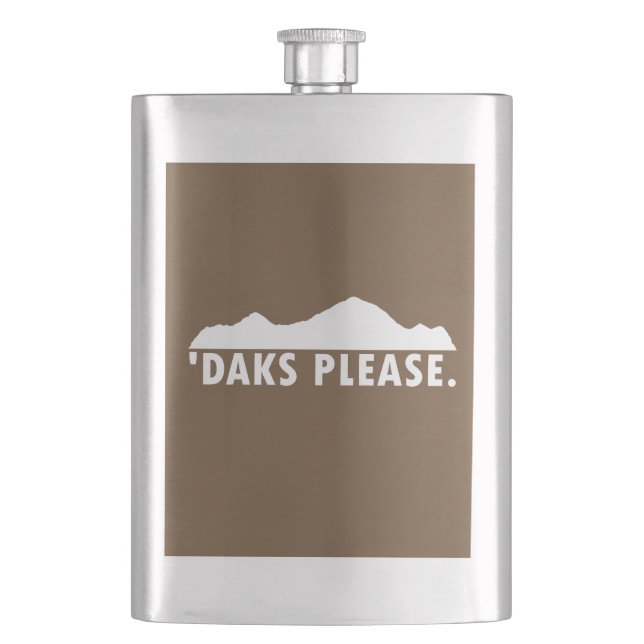 Daks Please Hip Flask (Front)