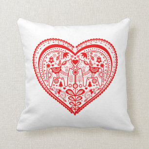 Dala Heart Pillow