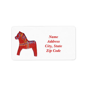 Dala Horse Address Labels