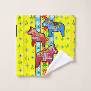 Dala Horse Bath Towel Set