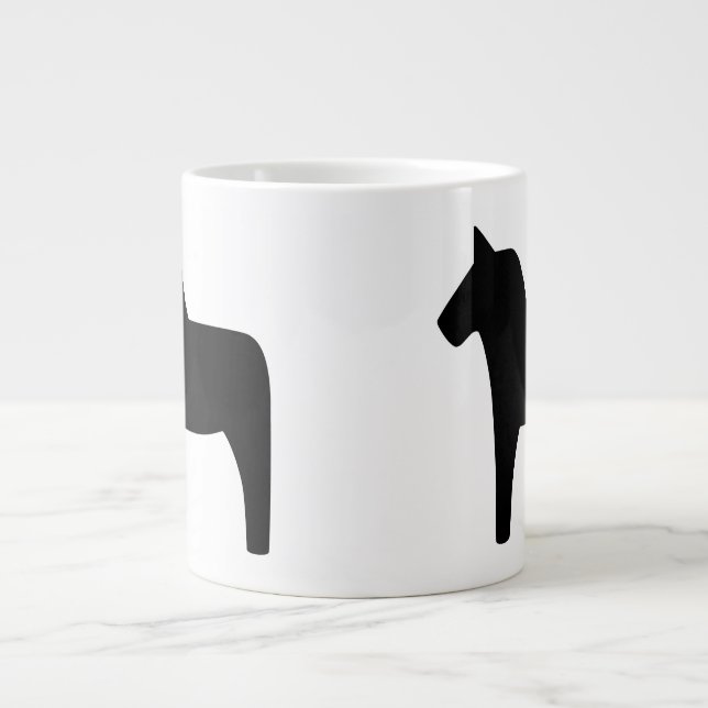 Dala Horse Black Speciality Mug (Front)