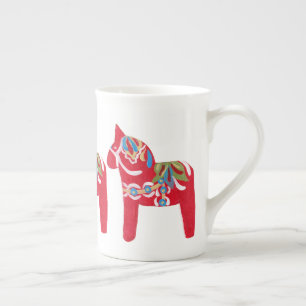 Dala Horse Bone China Mug