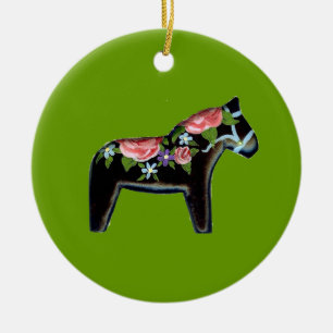 Dala Horse Christmas Ornament