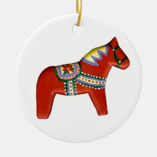 Dala Horse Christmas Ornament