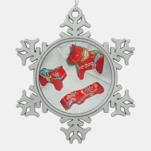 Dala Horse Collection Christmas Snowflake ornament