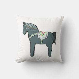 Dala horse cushion