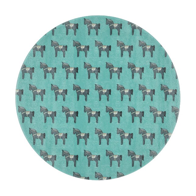 Dala horse cutting board (Front)