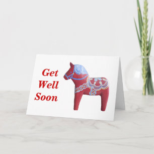 Dala Horse Get Well Card