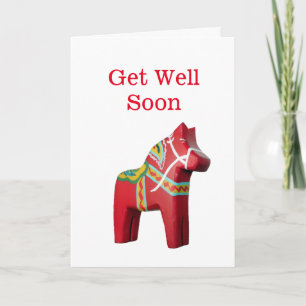 Dala Horse Get Well Card