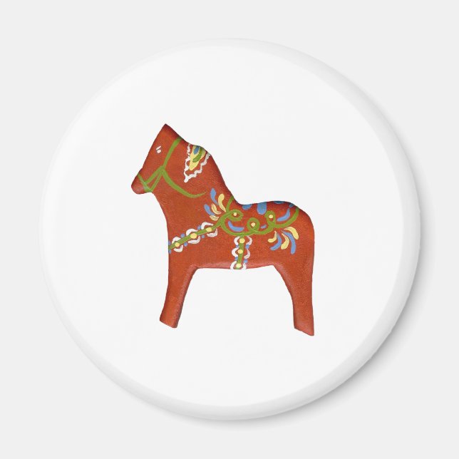 Dala Horse Magnet (Front)