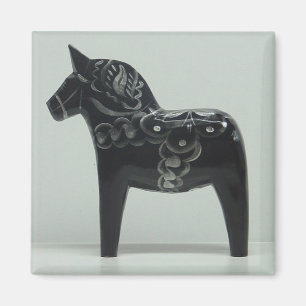 DALA HORSE magnet (black)