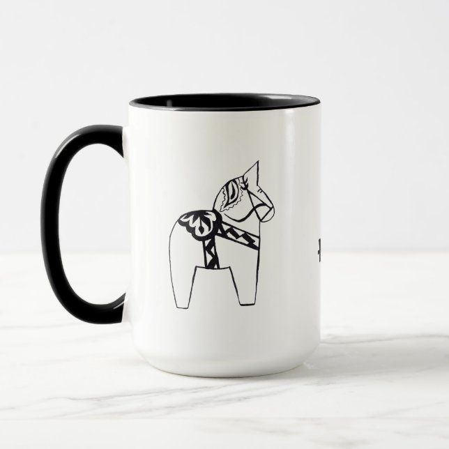 Dala Horse Mug (Left)