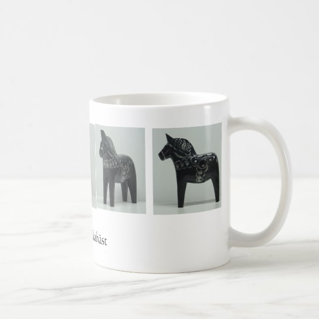 DALA HORSE mug - black (Right)