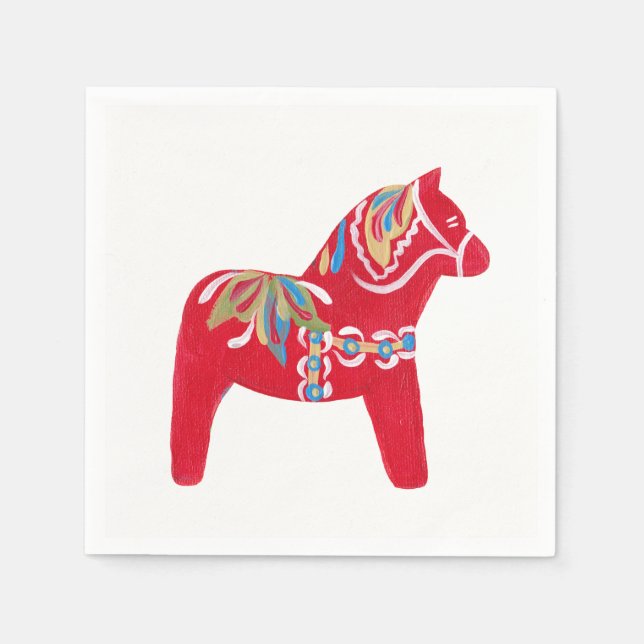 Dala Horse Napkin (Front)