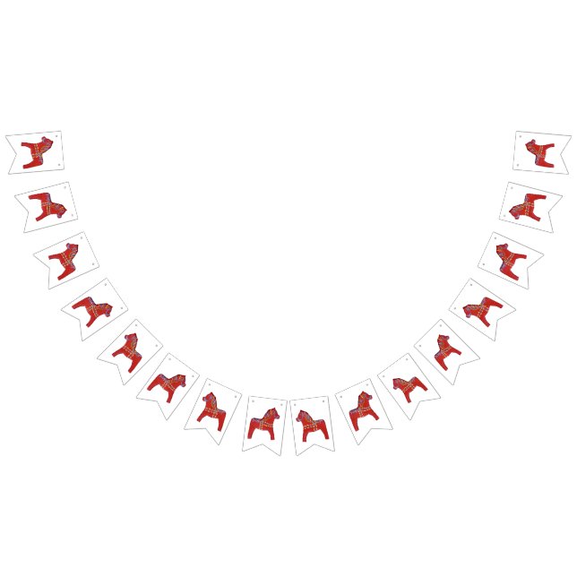 Dala Horse Party Bunting (All)