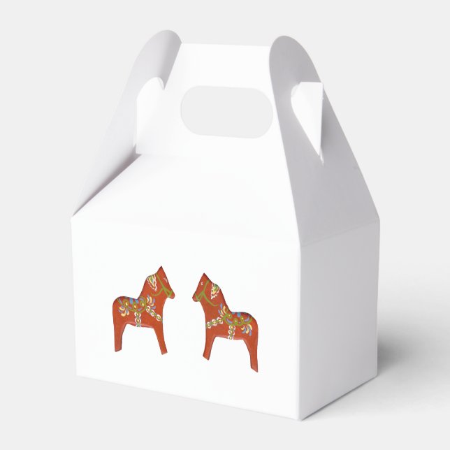 Dala Horse Party Favour Box (Front Side)