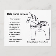Dala Horse Pattern to Share