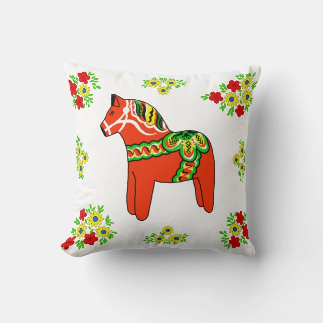 Dala Horse Pillow (Front)
