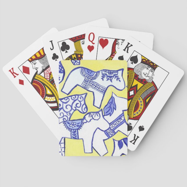 Dala Horse Playing Cards (Back)