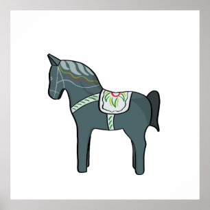 Dala horse poster