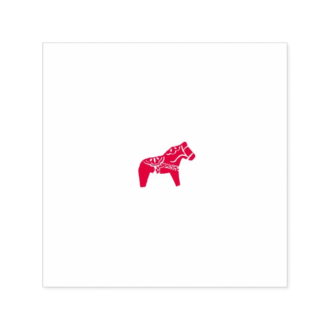 Dala Horse Self Inking Rubber Stamp (Design)