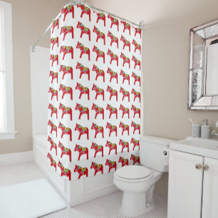 Dala Horse Shower Curtain