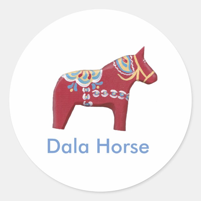 Dala Horse Sticker (Front)