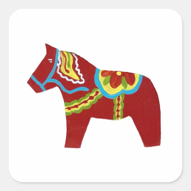 Dala horse sticker (Front)