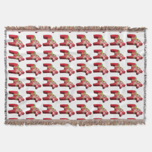 Dala Horse Throw Blanket