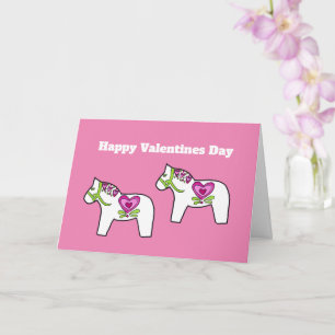 Dala horse valentine card
