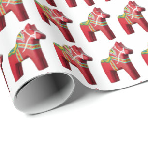 Dala Horse Wrapping Paper