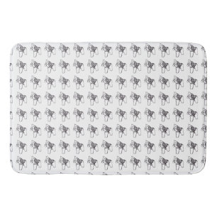 Dala Horses Bathroom Bathmat