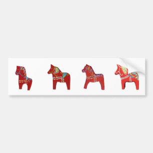 Dala Horses Bumper Sticker