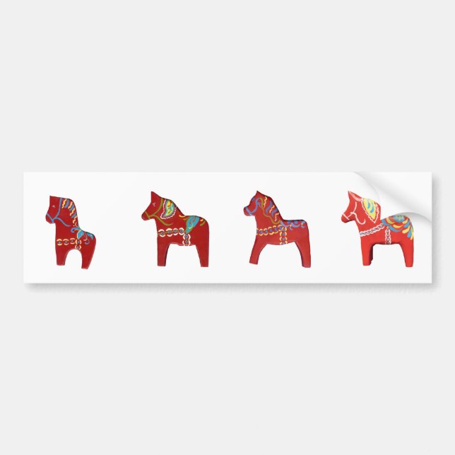 Dala Horses Bumper Sticker (Front)