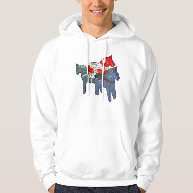 Dala Horses Hoodie (Front)