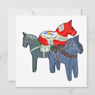 Dala Horses Invitation
